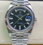 (EW)Rolex Day-Date 40mm 1-1 EWF Swiss 3255 Copy Watch Diamond Markers Silver Presidential bracelet_th.jpg